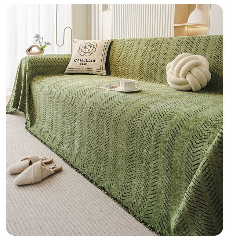 Copridivano moderno in stile minimalista con motivo a spina di pesce, copridivano per tutte le stagioni, antigraffio, in un unico pezzo_voghion.com