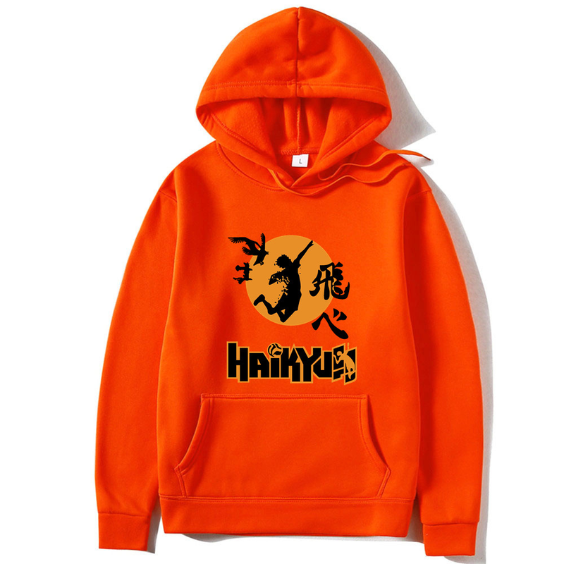 Podzimní a zimní nový tisk Anime volejbal mládeže kreslený den Anime volná pánská a dámská mikina_voghion.com