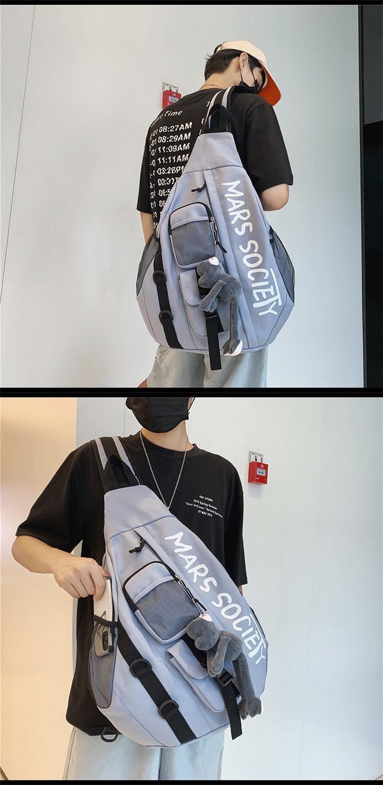 Borsa a tracolla borsa da uomo di marca di moda di grande capacità borsa a tracolla semplice giapponese casual da uomo borsa a tracolla marea_voghion.com