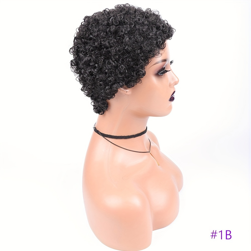 150% tæthed 6 tommer sort kort afro Jerry krøllet hår parykker fuld blonder menneskehår parykker til kvinder_voghion.com