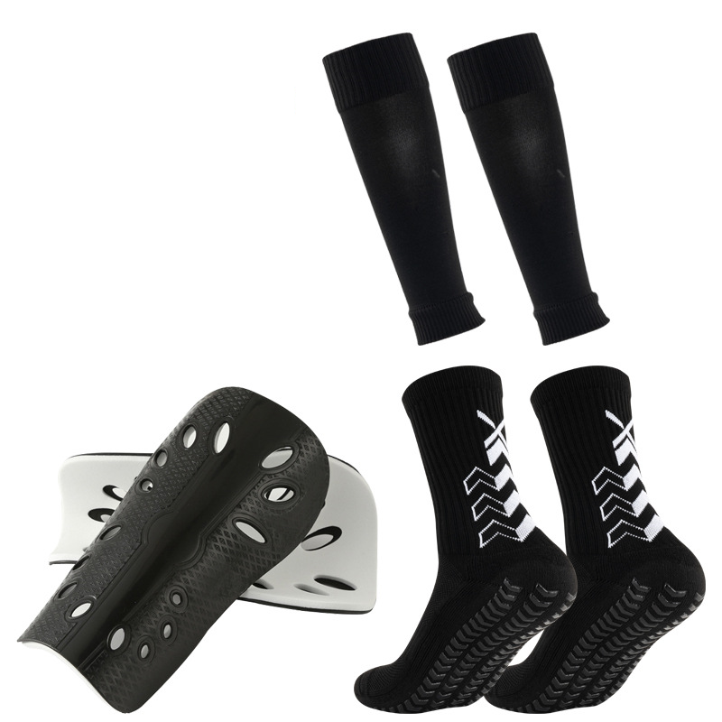 Set štitnika za noge za odrasle, preko koljena, za nogomet, muške i ženske, ljepljive, neklizajuće čarape_voghion.com