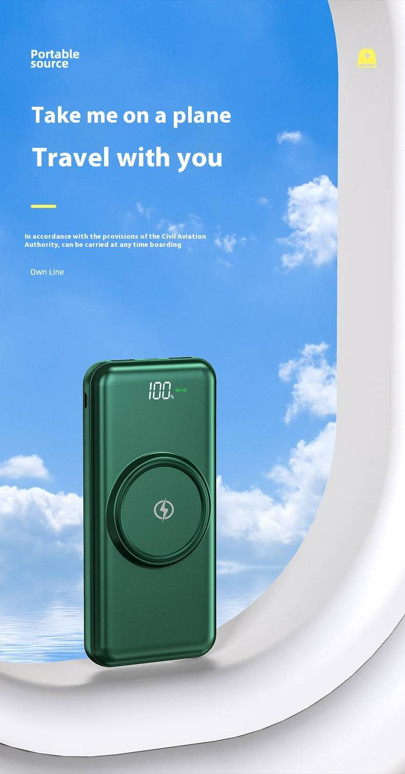 66 W-os szupergyors töltésű külső akkumulátor, 20000 mAh, nagy kapacitással, beépített kábellel, ultra-hordozható utazáshoz_voghion.com
