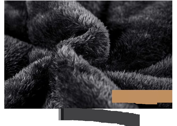 Men's Winter Thickened Lambskin Cotton Padded Jacket - Mid-Length Warm Coat With Plush Lining For Cold Weather (Black/Grey/White)_voghion.com