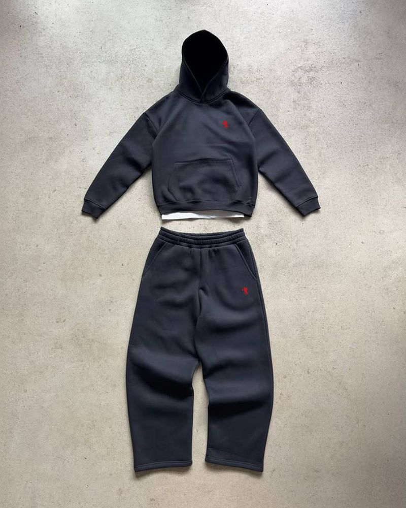 Men's Clothing 2026 New American Style Cotton Fashionable Loose Fit Versatile Street Style Pony Print Hooded Sweatshirt_voghion.com