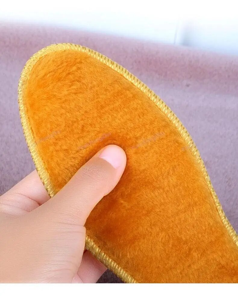 NEW Winter Plush Warm Insole for Shoes Thicken Snow Boots Shoe Sole Thermal Insert Sports Running Insoles Men Woman_voghion.com