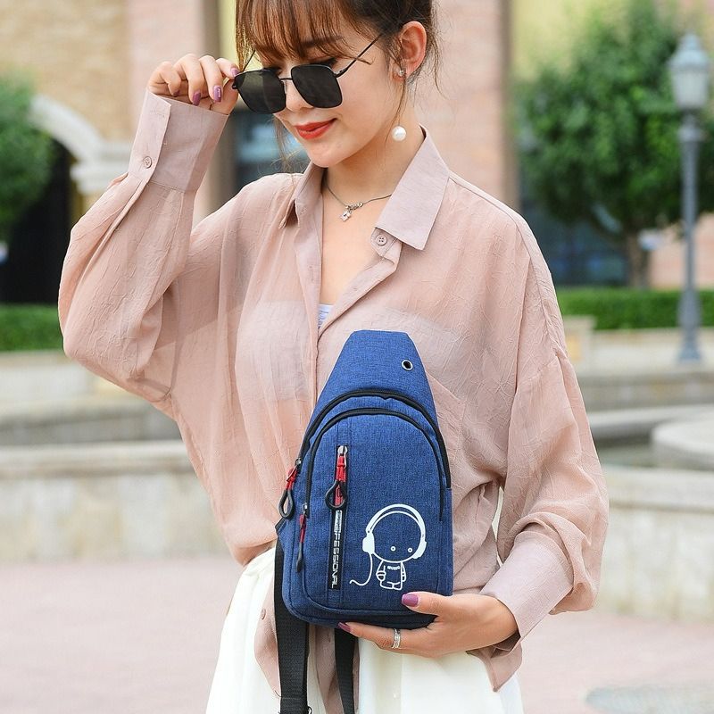 Borsa da torace in nylon, marsupio, borsa a tracolla, borsa luminosa, borsa per sport e tempo libero all'aperto._voghion.com