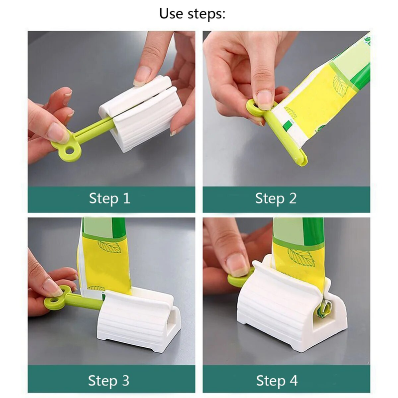 Espremedor de tubo de pasta de dente eficiente e sem complicações para uma experiência de escovação suave e confortável_voghion.com