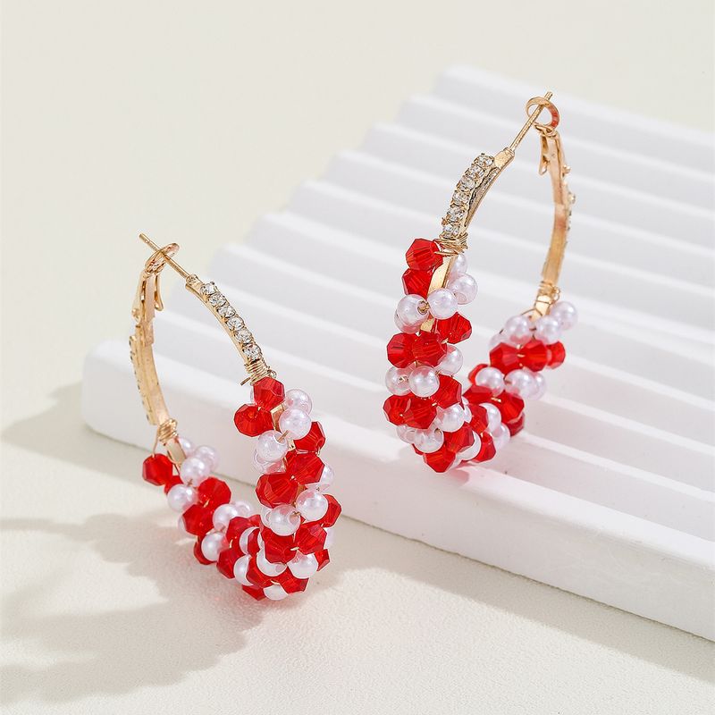 Perlen-Kristall-Reifen im französischen Stil, leichter Luxus, sanftes Temperament, Prominente, High-End-Ohrringe, schlankmachend, vielseitig_voghion.com