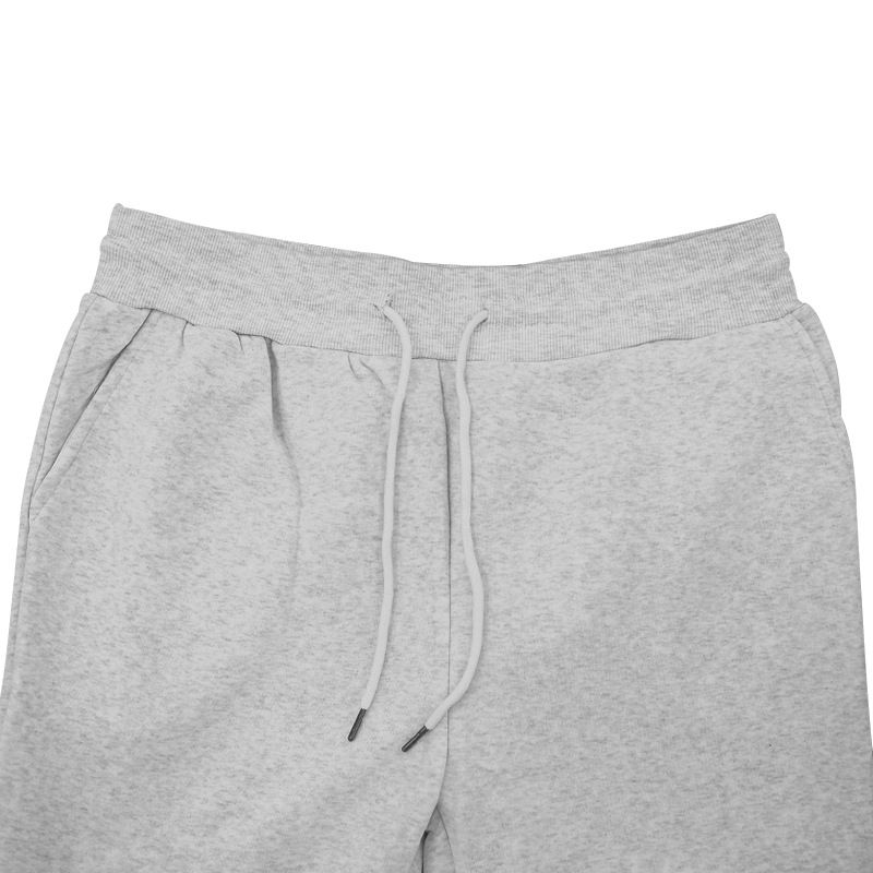 Herrenbekleidung Schweres, einfarbiges, langärmeliges Kapuzenpullover-Set für Freizeitsport und Samt_voghion.com