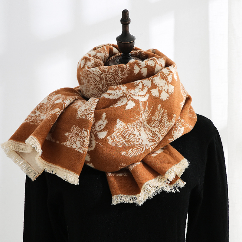 Autunno e inverno nuova sciarpa spessa da donna tutta cintura scialle in cashmere imitazione double face grigio senior_voghion.com