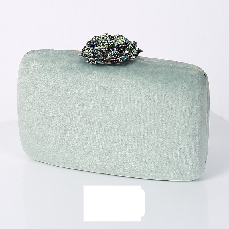 Sac de soirée haut de gamme en velours pour femme, pochette avec chaîne, bijou en diamant, idéal pour les fêtes_voghion.com