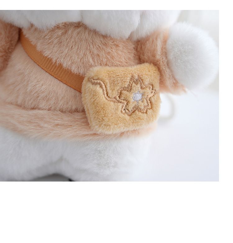 Plüsch Kirschblüten Hase Anhänger Puppe Rucksack Anhänger Schlüsselanhänger Anhänger Hase Puppe für Kinder Geschenk_voghion.com