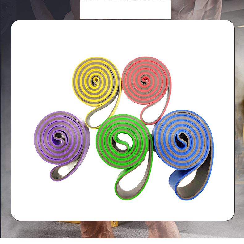 Two-tone Elastic Band 20-30 Lb Resistance Band Strength Training Pull-up Elastic Band Yoga Tension Band_voghion.com