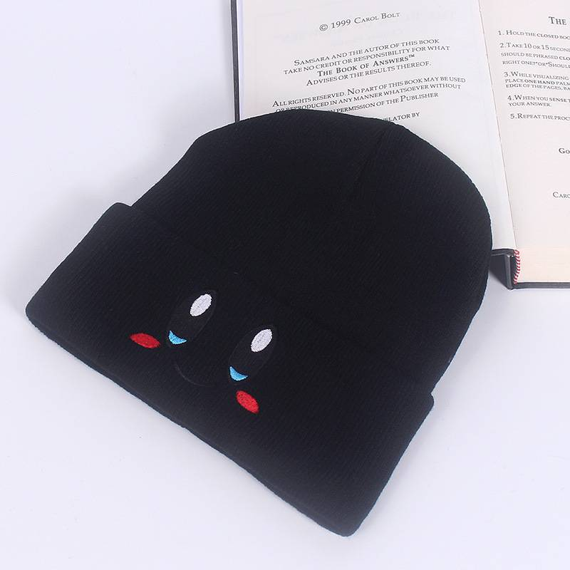 Cartoon knitted woolen hatNew Solid Color Baggy Slouchy Beanies Hat For Man Male Autumn Spring Hip Hop Soft Cotton Skullcaps Outdoor Windproof Bonnet_voghion.com