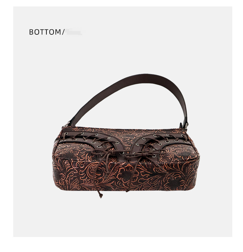 Borsa a tracolla da donna, di alta qualità, retrò, con tracolla a nicchia in rilievo, borsa da spalla sottobraccio, borsa da donna, borsa con texture_voghion.com