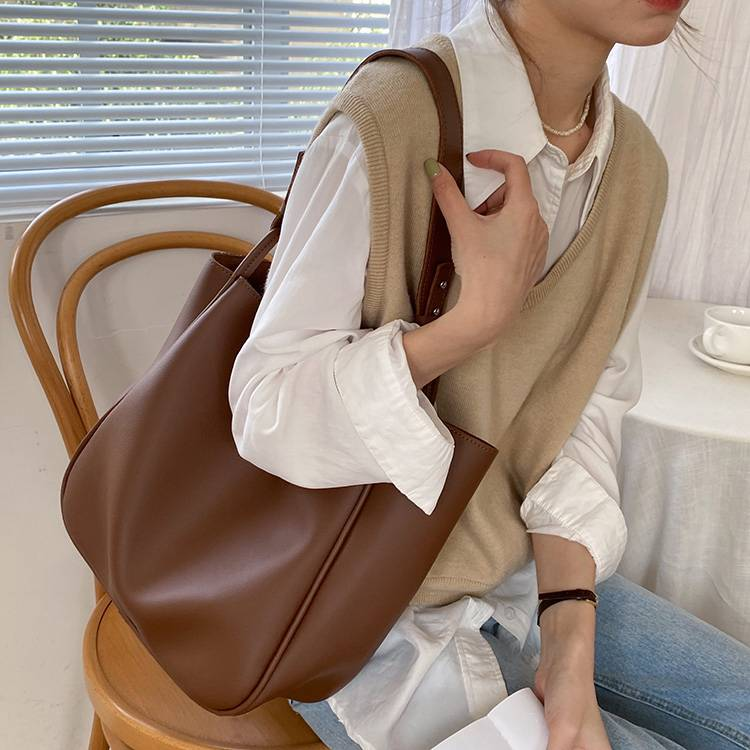 VINEY Tote Bag 2025 New Casual Commuter Bag Large Capacity European And American High-end Shoulder Underarm Bag_voghion.com