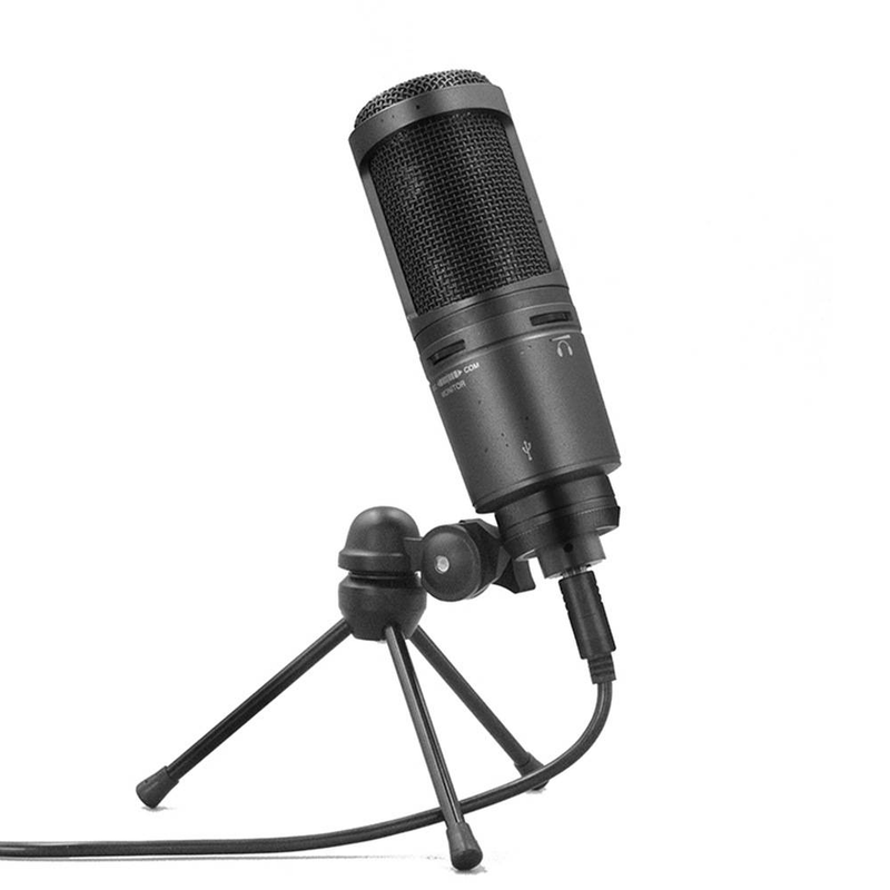 AT2020USB+ Wired Condenser Microphone For Live Streaming, Recording, Conferencing, And Vocal Performance_voghion.com