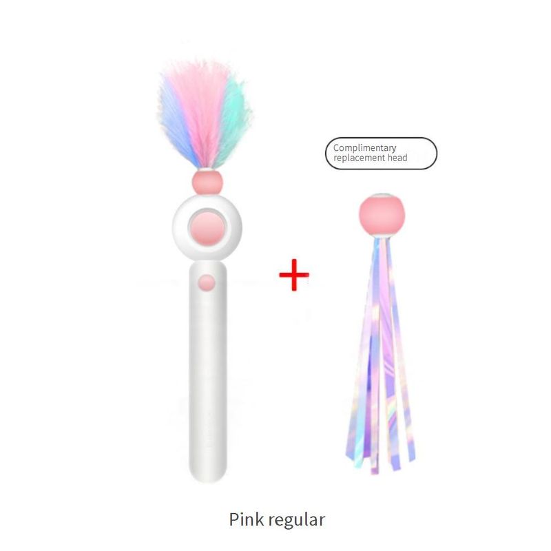 Giocattolo interattivo intelligente per gatti con funzionamento automatico e bacchetta di piume - Esercizio divertente per gatti da interno (blu/arancione, include una testina di ricambio in omaggio)_voghion.com