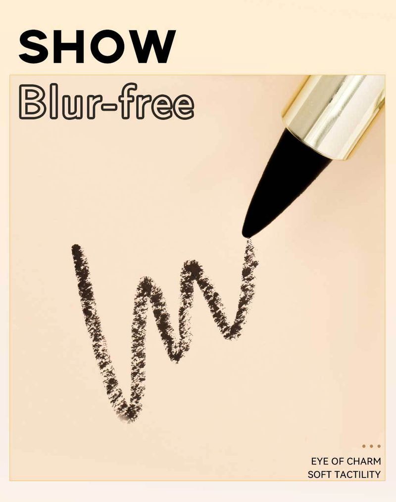 Cool Black Waterproof Eyeliner Gel, Matte Light Speed Dry Eyeliner Pen, Single-head Thick Eyeliner Gel_voghion.com