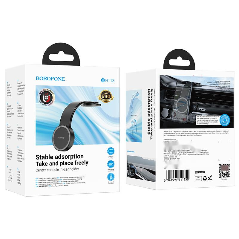 Music Festival BH113 ist geeignet für Apple Center Console Navigation Stand, kreisförmige magnetische Saugnapf Auto Telefonhalter_voghion.com