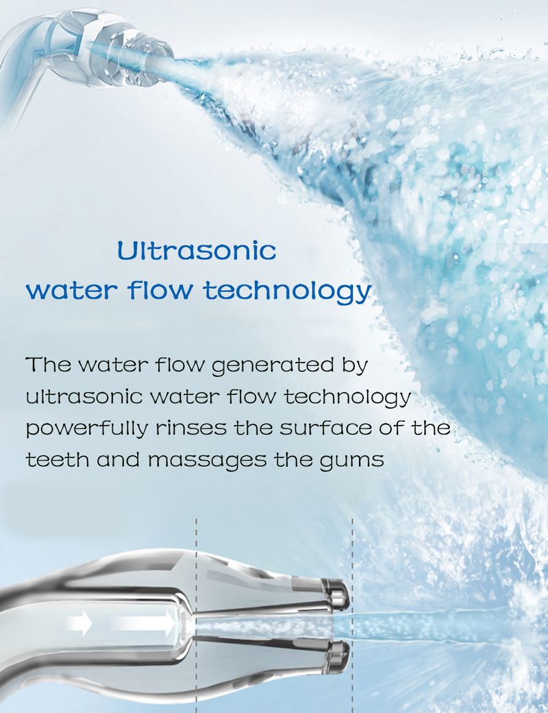 Portable Oral Irrigator Waterproof Irrigador 350ML Dental Water Flosser Teeth Cleaner USB Rechargeable Waterpulse Wash Bag_voghion.com