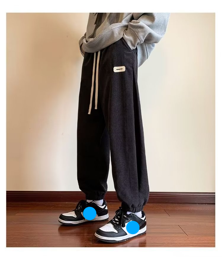 Autumn Casual Men Loose Jogger Pants Draped Versatile Trendy Brand Ins Style Sweatpants_voghion.com