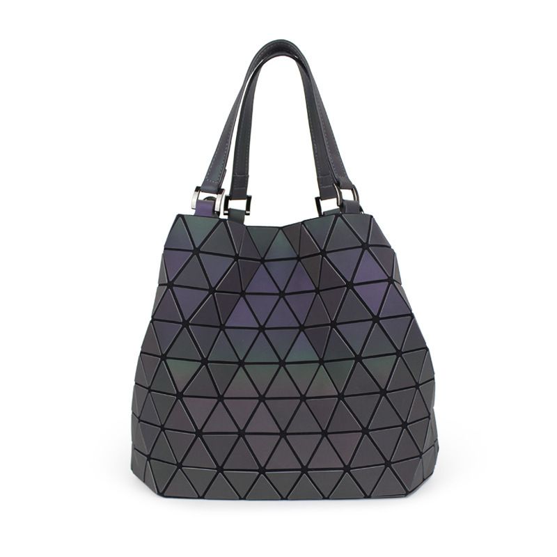 La nuova borsa da donna giapponese e coreana, borsa a secchiello luminosa, borsa a tracolla singola con diamante geometrico medio, borsa da donna con smusso, borsa da donna_voghion.com