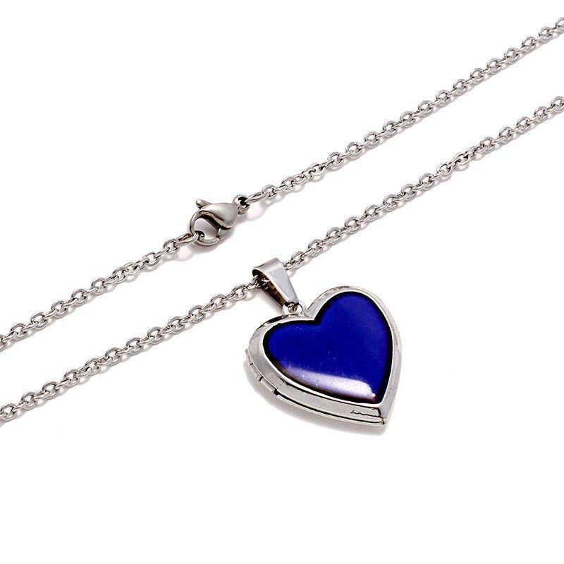 Heart-Shaped Temperature-Sensitive Color-Changing Necklace Peach Heart Box Pendant O-Chain Various Styles Lowest Price_voghion.com