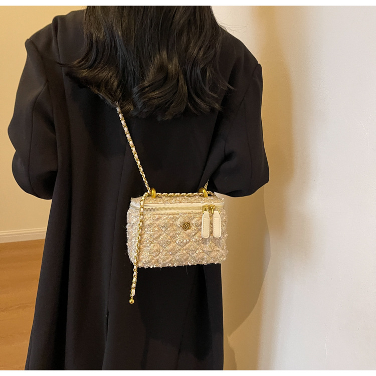 French chain for women new small square crossbody high-end mini niche box bag_voghion.com