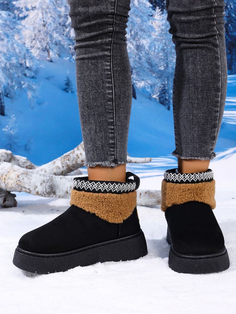 Stivali da neve da donna, modello invernale 2025, nuovi, caldi e con suola spessa, in cotone nord-orientale, con maniche europee_voghion.com