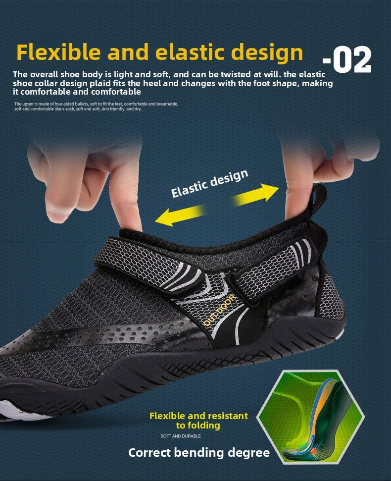 Beach Summer Outdoor Fitness Swimming Diving Barefoot Stream Five-Finger Snorkeling Water Shoes_voghion.com