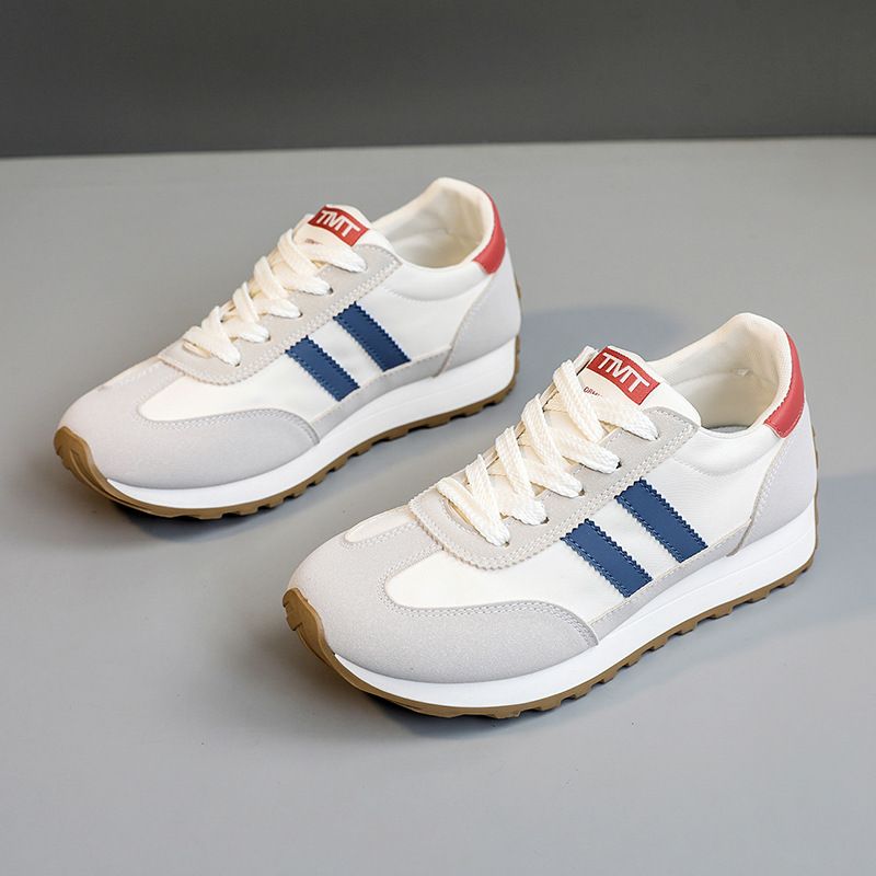 Jcf202 Nuove Nuove Scarpe Casual da Donna Traspiranti Primavera Estate Color Block Sneakers con Suola Spessa e Altezza Aumentante Rotonda_voghion.com