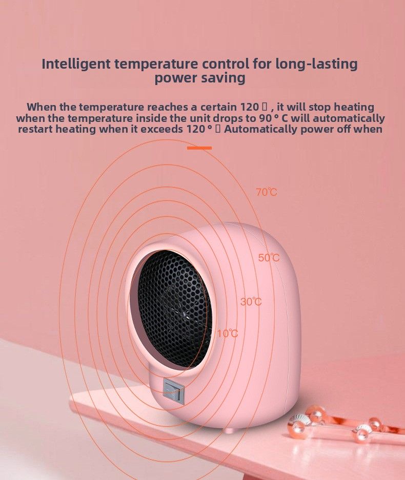 Small Electric Office Desktop Mini Fan Heater Portable Home Heating Foot Warmer_voghion.com
