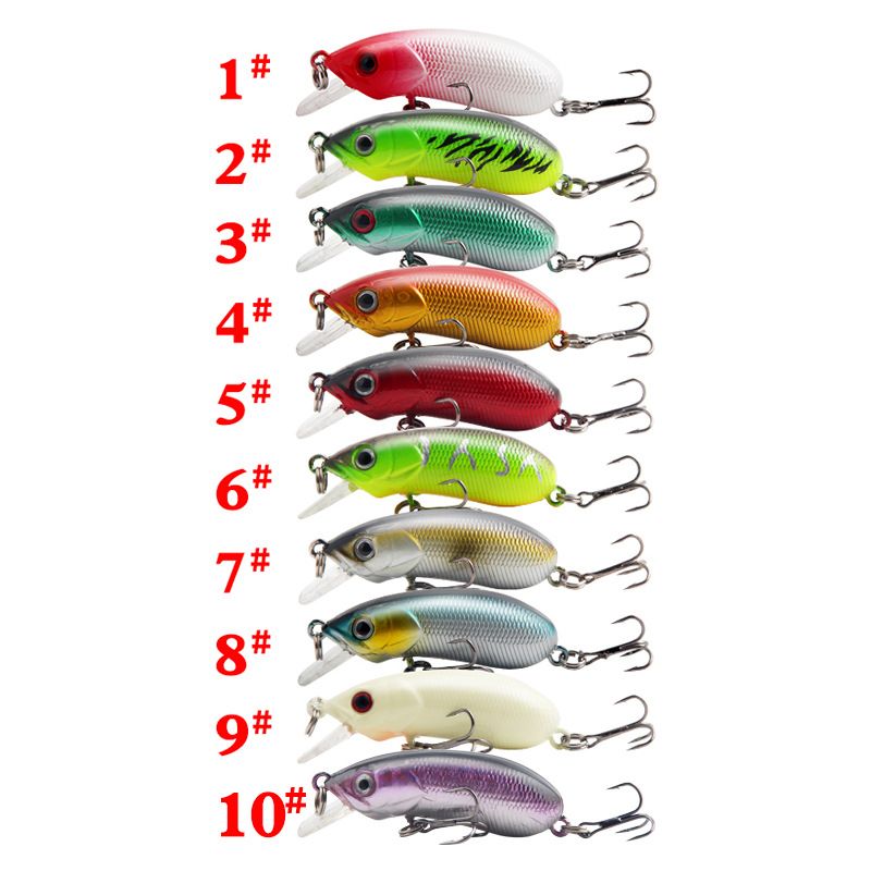 Lokkemad Ferskvands Langdistance Kast Langsomt Synkende Elritse 50cc 5.3cm/7.8g Farverig Aborre Angrebsmad_voghion.com