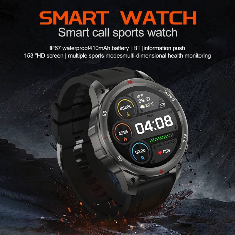 2024 neue GPS Track Smart Uhr Mit Taschenlampe Militär Uhr Bluetooth Anruf Männer Uhr NFC Kompass Sport Uhr Frau Für xiaomi_voghion.com