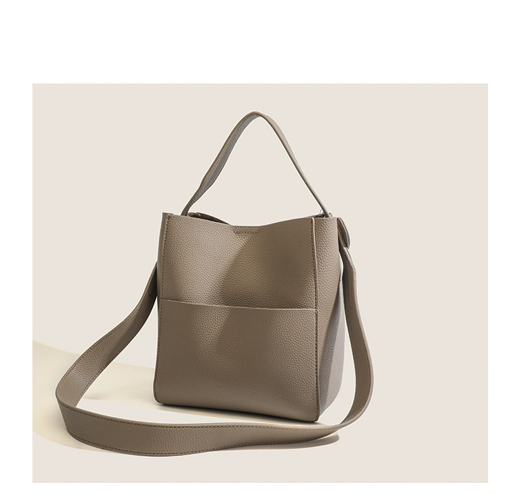 Borsa a secchiello da donna, design alla moda, borsa a secchiello da pendolare, borsa a mano, pratica e con tracolla, da donna_voghion.com