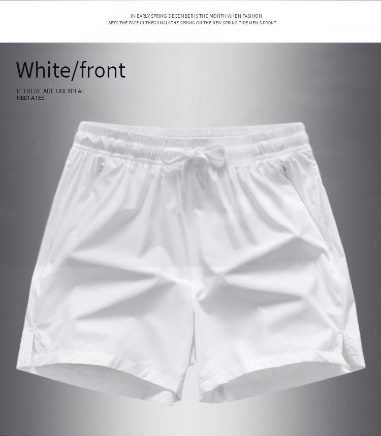 Men's Clothing Fashionable Beach Leisure Solid Color Quick Drying Loose Sports Shorts_voghion.com