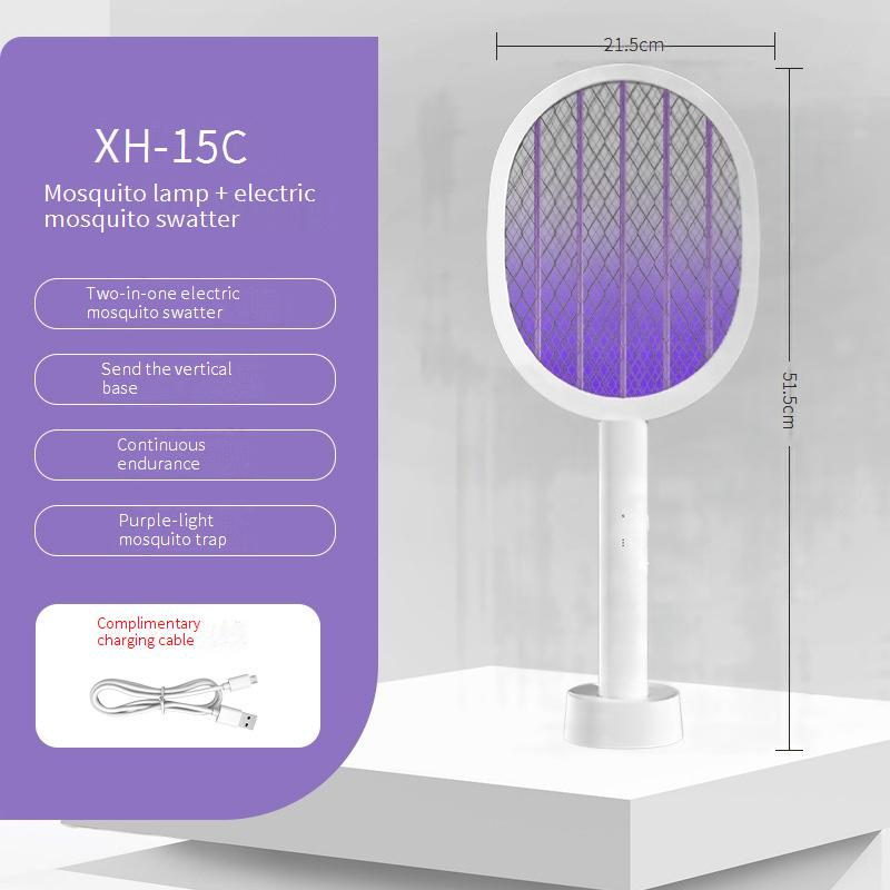 Elektrische muggenmepper en -verdelger - USB oplaadbare 2-in-1 muggenvanger met UV-licht (4000V schok, automatische muggenval, binnen- en buitengebruik)_voghion.com