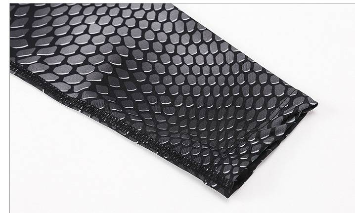 Men's 3D Printed Compression Long Sleeve Shirt – High-Elasticity, Moisture-Wicking Workout Top For Gym, Running & Training_voghion.com
