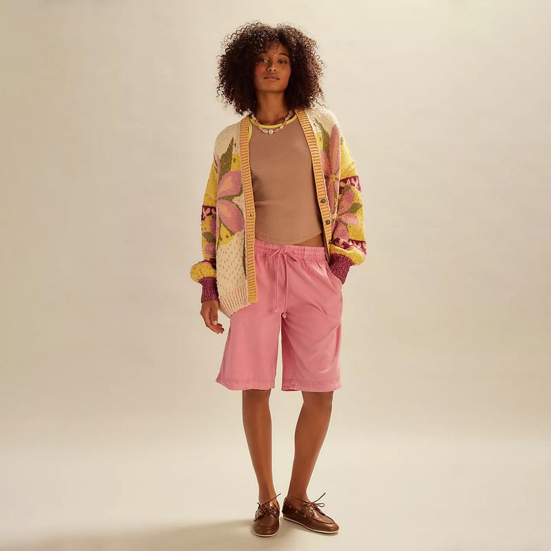 Pull à imprimé abstrait pour femme, col en U, manches longues, ample, coupe ample_voghion.com