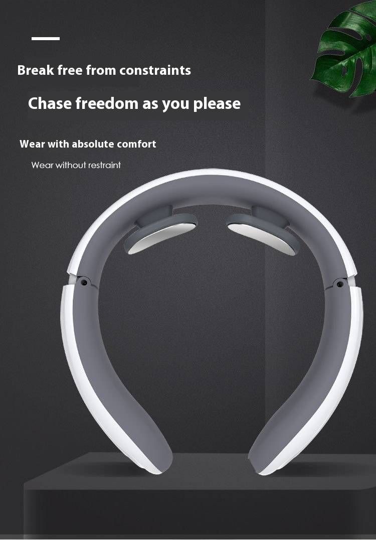 Smart Neck Massager With EMS Pulse Technology - Multi-Point Electric Massage For Neck, Back & Legs - Rechargeable & Portable Pain Relief Device_voghion.com