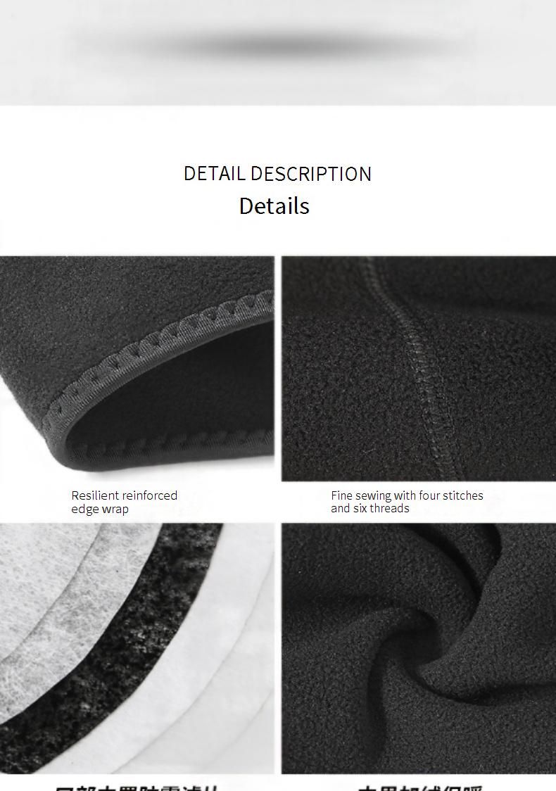 Golovejoy Winter Windproof Balaclava With Filter Valve - Fleece-Lined Face Mask For Cycling, Outdoor Sports & Cold Weather Protection_voghion.com
