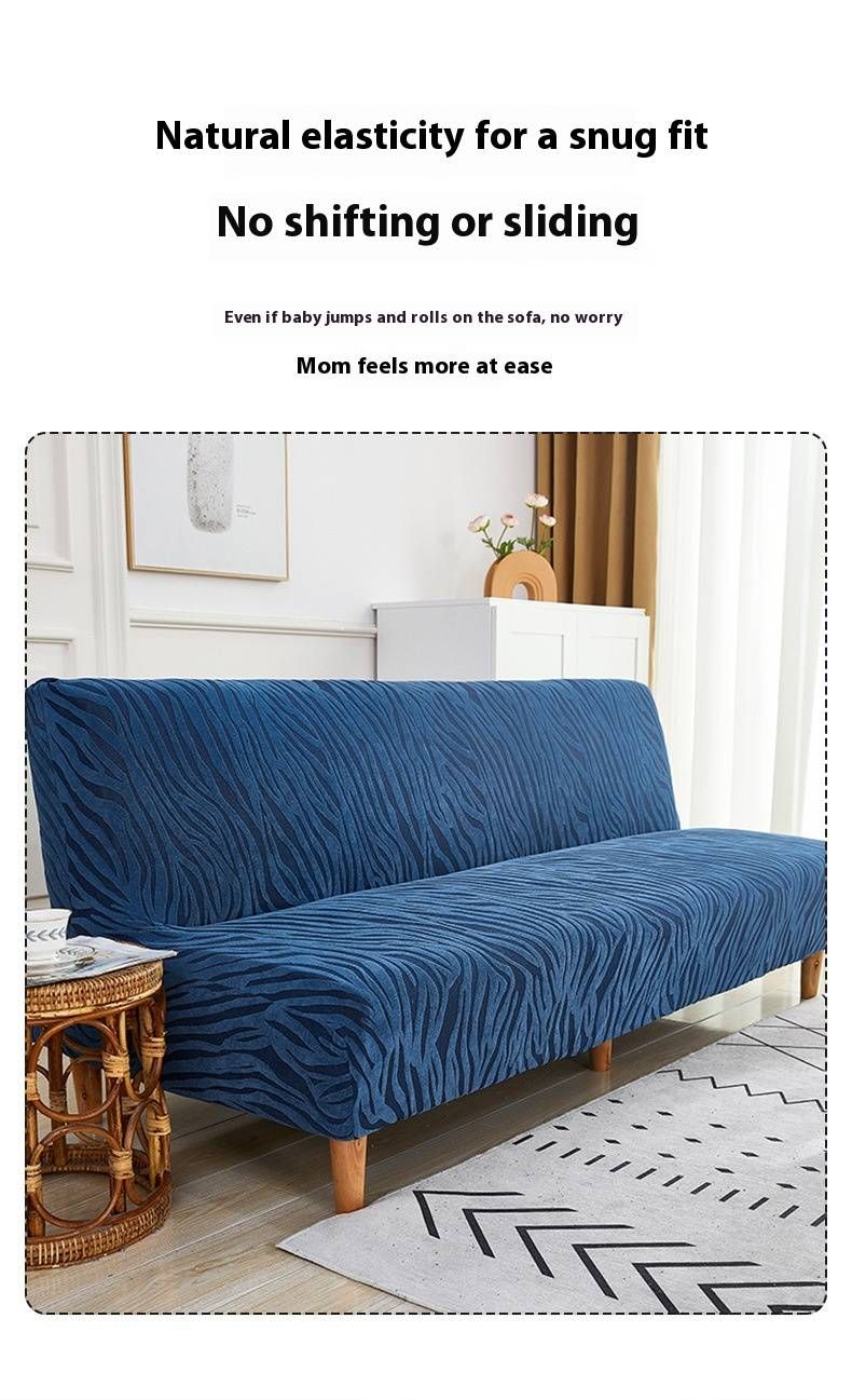 Copridivano elastico, copridivano estensibile a copertura totale, tessuto in poliestere spesso, design senza braccioli, colori a righe e tinta unita_voghion.com