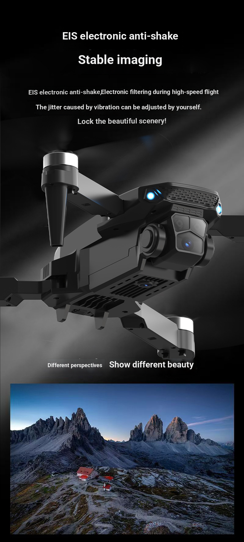 Aerial Photography Special Drone Ultra-clear Return Aircraft GPS Fixed-level Student FPV Remote Control Aircraft Toys_voghion.com
