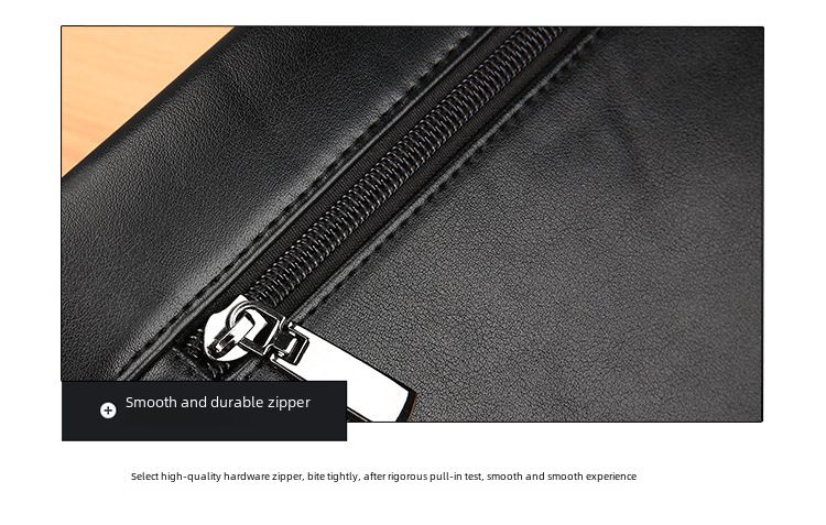 Men's Leather Business Envelope Wallet - Slim RFID Blocking Clutch With Multiple Card Slots (Large Capacity, Soft Touch, Stylish For Work & Travel)_voghion.com