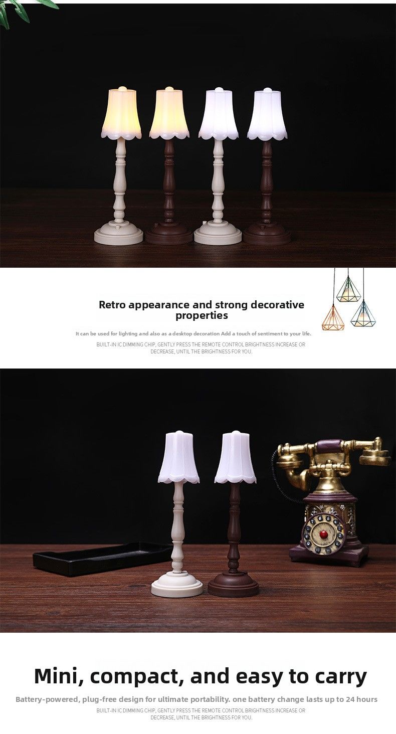 Lampada da tavolo piccola con protezione per gli occhi, stile europeo, piccola, ornamento, luce per atmosfera di celebrità su Internet_voghion.com