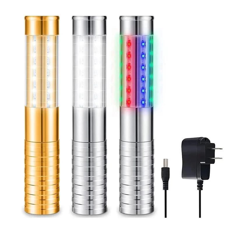 Bastone stroboscopico a LED per servizio di bottiglie, luci scintillanti, luci da ballo portatili, luci lampeggianti, bastoni per champagne, bar e discoteche_voghion.com