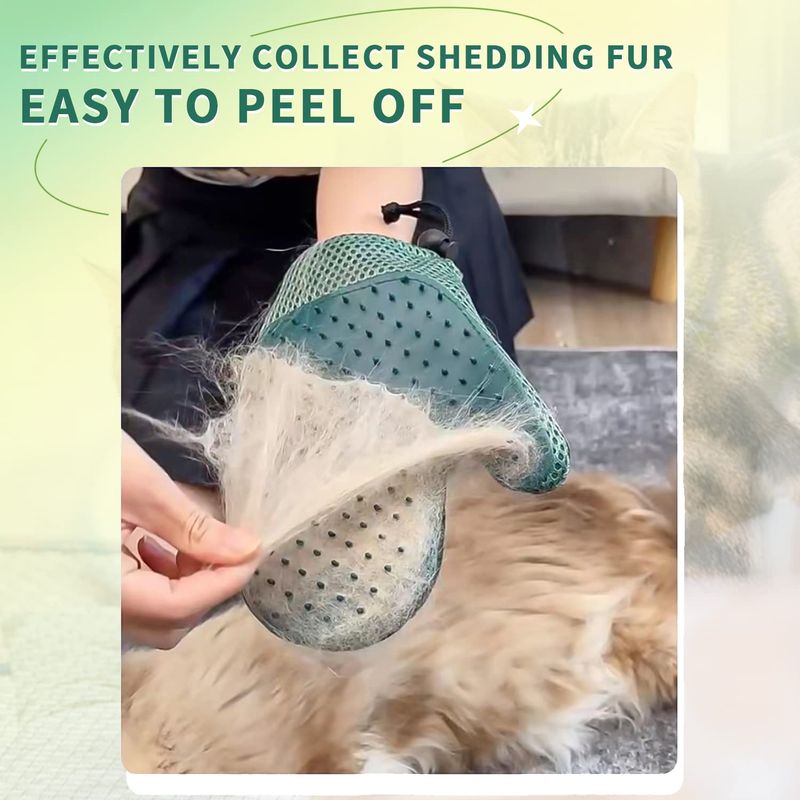 Handschuh für Katzen und Hunde, Fellbürste, Tierhaarentfernung zum Reinigen, Fellpflegehandschuh von PawParty Store_voghion.com