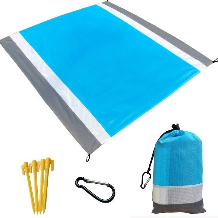 Camping Outdoor Beach Mat Three Color Picnic Mat Mini Sand Free Waterproof Beach Blanket_voghion.com