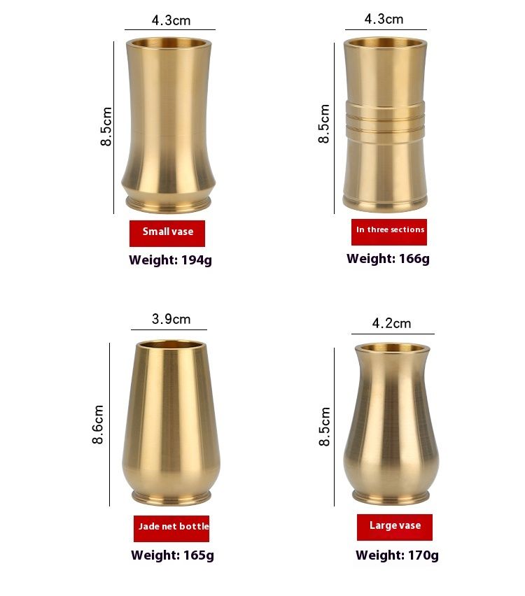Kupfer Massiver Kupfer Stifthalter Schreibtisch Bastelgeschenk Ornament Große Menge kann individuell angepasst werden_voghion.com